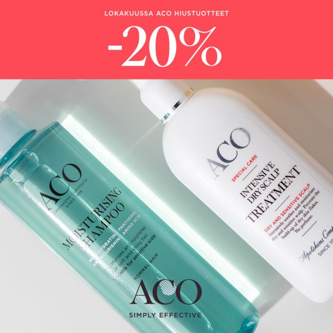 ACO shampoot & hoitoaineet -20%