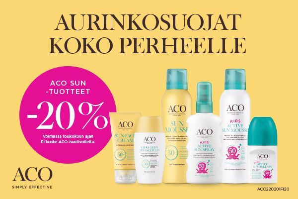 Aco Sun -tuotteet -20 %