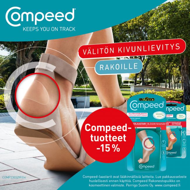 Compeed -jalkatuotteet -15 %