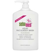 Sebamed Liquid Face & Body Wash 1000ml pumppupullo