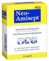 Neo-Amisept Desinfioiva Kertapyyhe 10 kpl