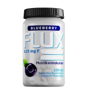 Flux Blueberry fluoritabletti 100 imeskelytablettia
