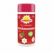 Minisun D-vitamiini Metsämansikka 50 µg 200 tabl.