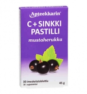 APTEEKKARIN C+ SINKKI imeskelytabletti 30 kpl