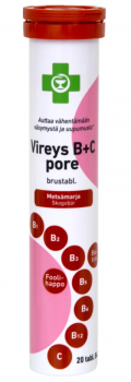 APTEEKKI Vireys B+C pore metsämarja 20 tabl