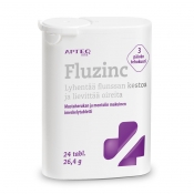 Apteq Fluzinc mustaherukka 24 tabl.