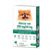 ATAXXA VET 200/40 mg paikallisvaleluliuos (enintään 4 kg painaville koir 0,4 ml