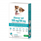 ATAXXA VET 500/100 mg paikallisvaleluliuos (koirille yli 4 kg-10 kg) 1 ml