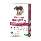ATAXXA VET 1250/250 mg paikallisvaleluliuos (koirille yli 10 kg-25 kg) 2,5 ml 