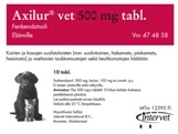 Axilur vet 500 mg tabletti 10 läpipainopakkaus