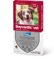 BAYVANTIC VET Koirille 10-25 kg 250 mg/1250 mg paikallisvaleluliuos 4x2,5 ml