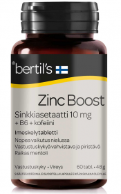 Bertil's Zinc Boost Sinkkiasetaatti 10mg 60tabl.