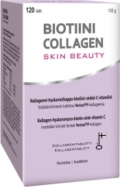 Biotiini Collagen Skin Beauty kollageenivalmiste 120 tabl. 