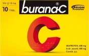 Burana-C tabletti, kalvopäällysteinen 10 läpipainopakkaus
