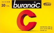 Burana-C tabletti, kalvopäällysteinen 20 läpipainopakkaus