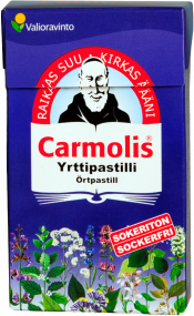 Carmolis sokeriton yrttipastilli 45g