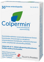 Colpermin piparminttuöljykapseli lieviin mahavaivoihin 30 kapselia