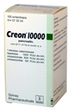 Creon 10 000 enterokapseli, kova 100