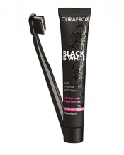 Curaprox Black Is White hammastahna 90 ml + hammasharja