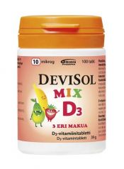 Löytö! Parasta ennen 24.9.2023 Devisol Mix 10 µg 100 tabl.