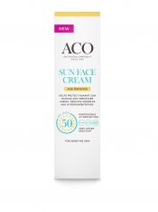 Aco Sun Face Cream Age Defence SPF50 hajusteeton