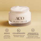 ACO FACE AGE DELAY+NIGHT CREAM  HAJUSTETTU 50 ML