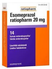Esomeprazol Ratiopharm 20 mg enterokaps. 14 läpipainopakkaus