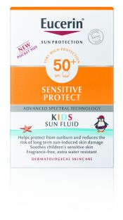 Löytö! Parasta ennen 06/2023 Eucerin Sensitive Protect Kids Sun Fluid SPF50+ 50ml