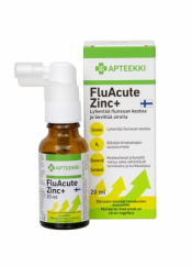 Apteekki FluAcute Zinc+ Sitruuna-inkivääri 20 ml 