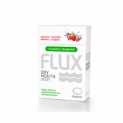 Flux Dry Mouth Drops Raparperi-mansikka 30 imeskelytablettia