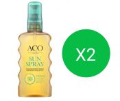 ACO Sun Transparent Spray SPF 30 175 ml tuplapakkaus