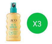 ACO Sun Spray Intensive Moisture SPF 30 175 ml Triplapakkaus