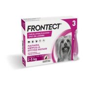 FRONTECT 33,8/252,4 mg vet paikallisvaleluliuos (koirille 2-5 kg) 3x0,5 ml