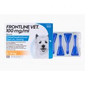 Frontline Vet 100 mg/ml paikallisvaleluliuos koirille 4 x 0,67 ml