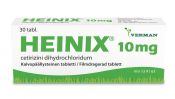 Heinix 10 mg tabletti, kalvopäällysteinen 30 läpipainopakkaus