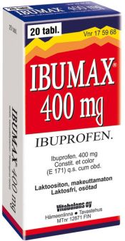 Ibumax 400 mg tabletti, kalvopäällysteinen 20 läpipainopakkaus