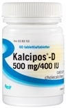 Kalcipos-D 500 mg/10 µg tabletti, kalvopäällysteinen 60