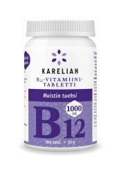 Karelian B12 Strong 1000 µg Appelsiini 100 tabl