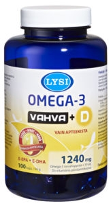 Lysi Omega-3 Vahva+D 100 kaps.