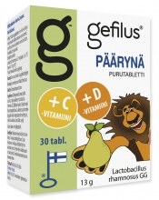 Gefilus Päärynä Purutabletti 30 tabl.