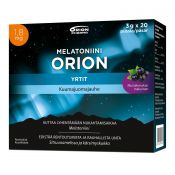 MELATONIINI ORION 1,8 MG YRTIT KUUMAJUOMAJAUHE 20 KPL