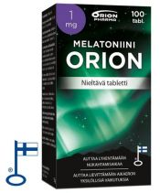 Melatoniini Orion 1 mg nieltävä 100 tabl.