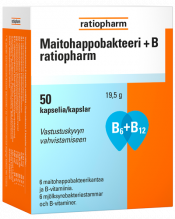 Maitohappobakteeri+B ratiopharm