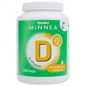 MINNEA D-VITAMIINI 20 MIKROG 200 KAPSELIA