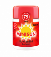 Minisun D-vitamiini 75 mikrog 100 tabl.