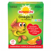 Minisun Omega Junior Hedelmäinen 45 geelipalaa