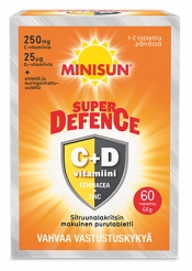 Minisun Super Defence 60 tabl. sitruuna-lakritsi