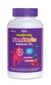 Multivita nalle kalsium+ D3 90 tabl.