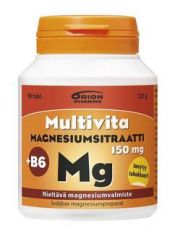 Multivita Magnesiumsitraatti +B6 nieltävä 90 tabl