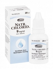 Natr. chlorid. 9 mg/ml nenätipat, liuos 20 ml